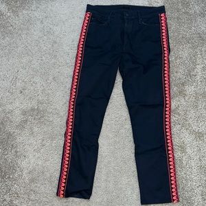 Mother Mid Rise Dazzler || Up in Flames